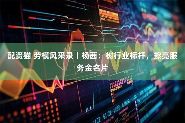 配资猫 劳模风采录丨杨茜：树行业标杆，擦亮服务金名片