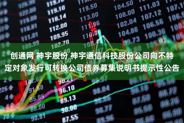 创通网 神宇股份 神宇通信科技股份公司向不特定对象发行可转换公司债券募集说明书提示性公告
